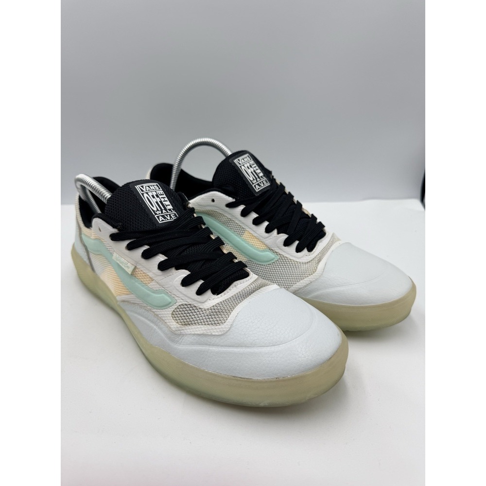 Vans AVE Pro Ultimate Waffle Gum Skate Shoes Men's 10.5 Mint/White